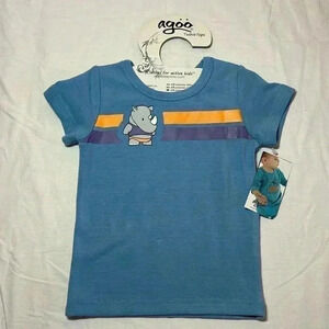 Agoo Tushie Tops  - NWT - 12-24 month short sleeve cotton T-shirt.